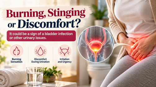 Burning stinging or discomfort in urinary health