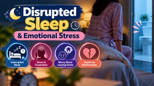 Disrupted sleep and emotional stress from urinary issues